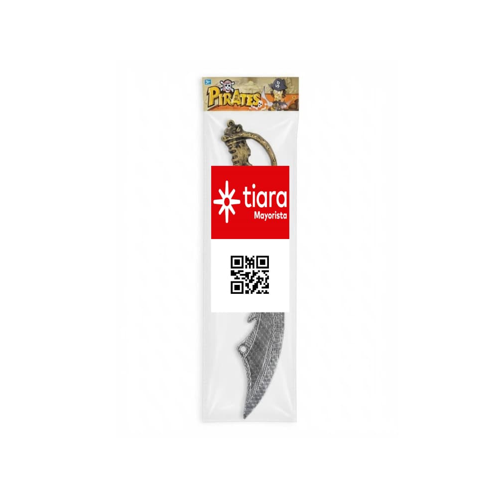Espada de pirata curvada de juguete Tiara - Miniatura 3