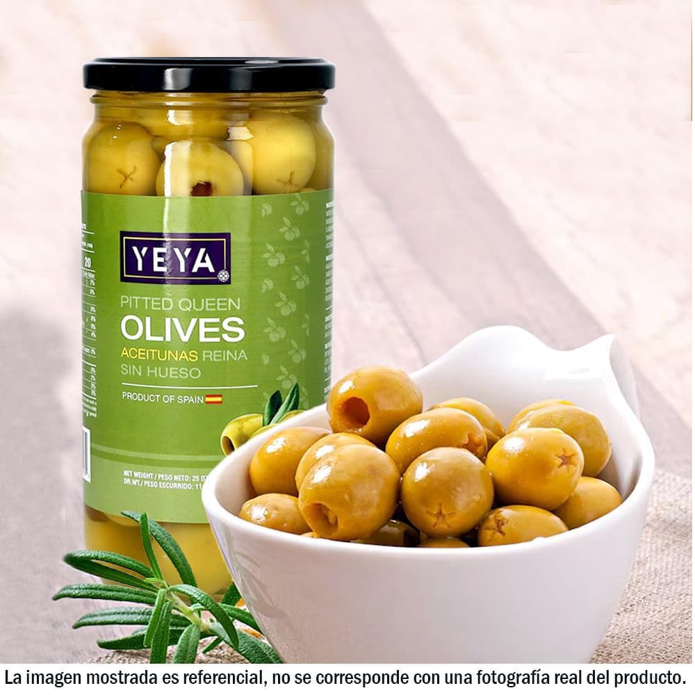 Aceituna reina extra grande sin hueso YEYA (710 g / 1.57 lb) - Miniatura 4