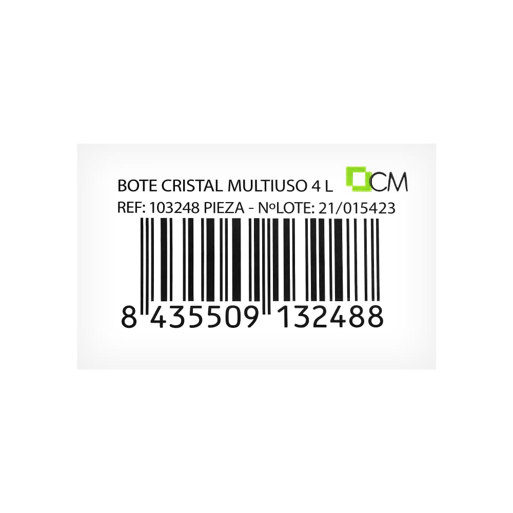 Bote de cristal redondo multiusos 4 L Alessandro Casa y Menaje - Miniatura 3