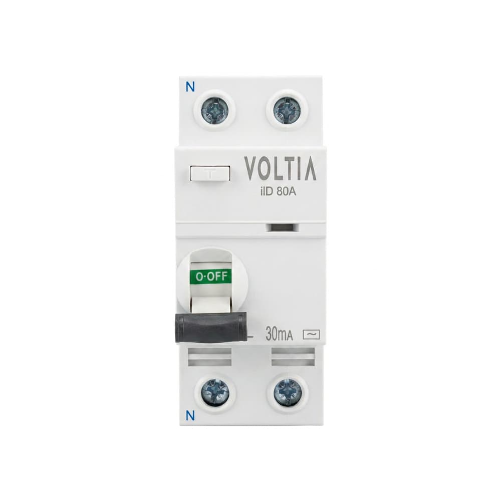 Interruptor disyuntor diferencial 2 polos 80A VOLTIA - Miniatura 1