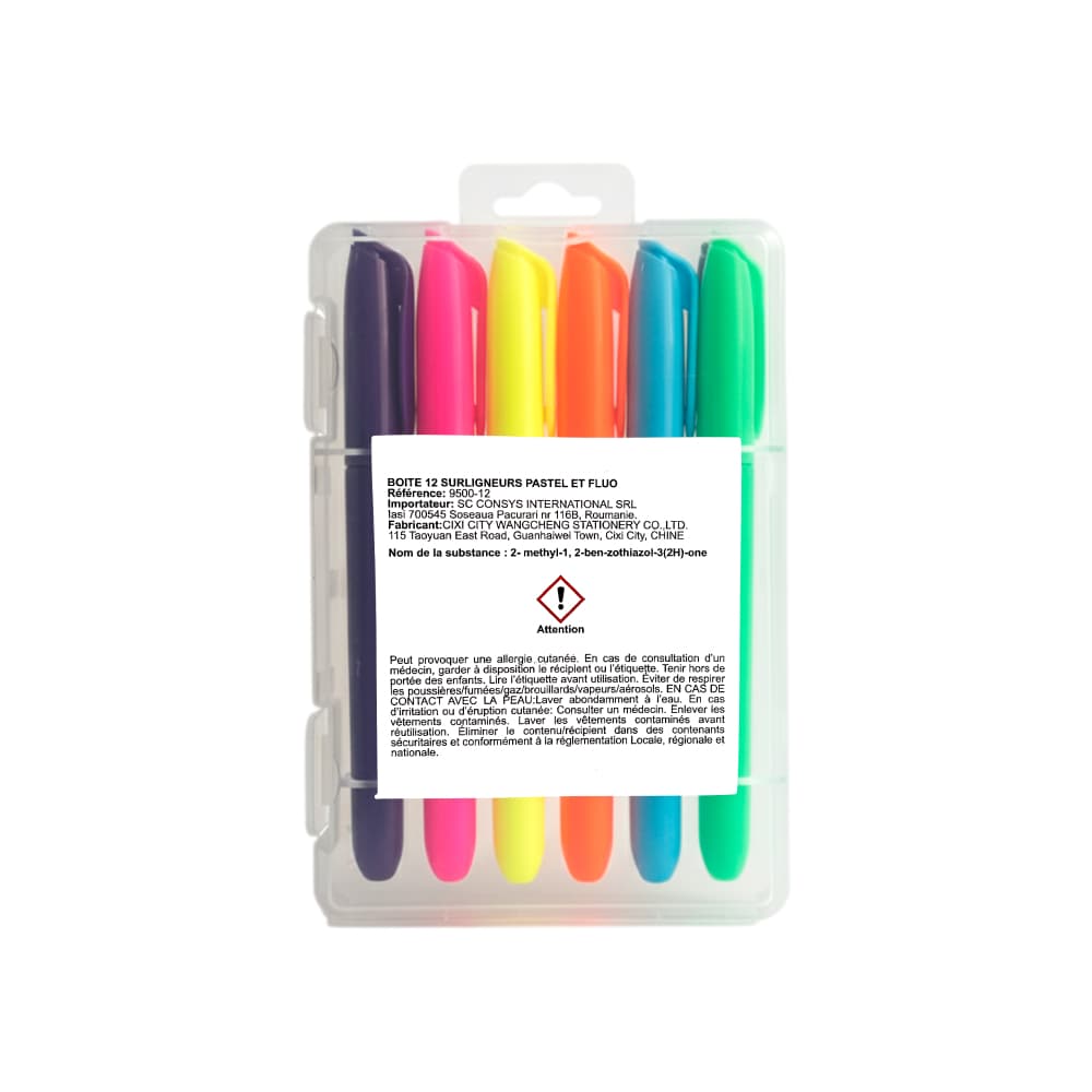 Set de marcadores fluorescentes Uque (12 U) - Miniatura 2