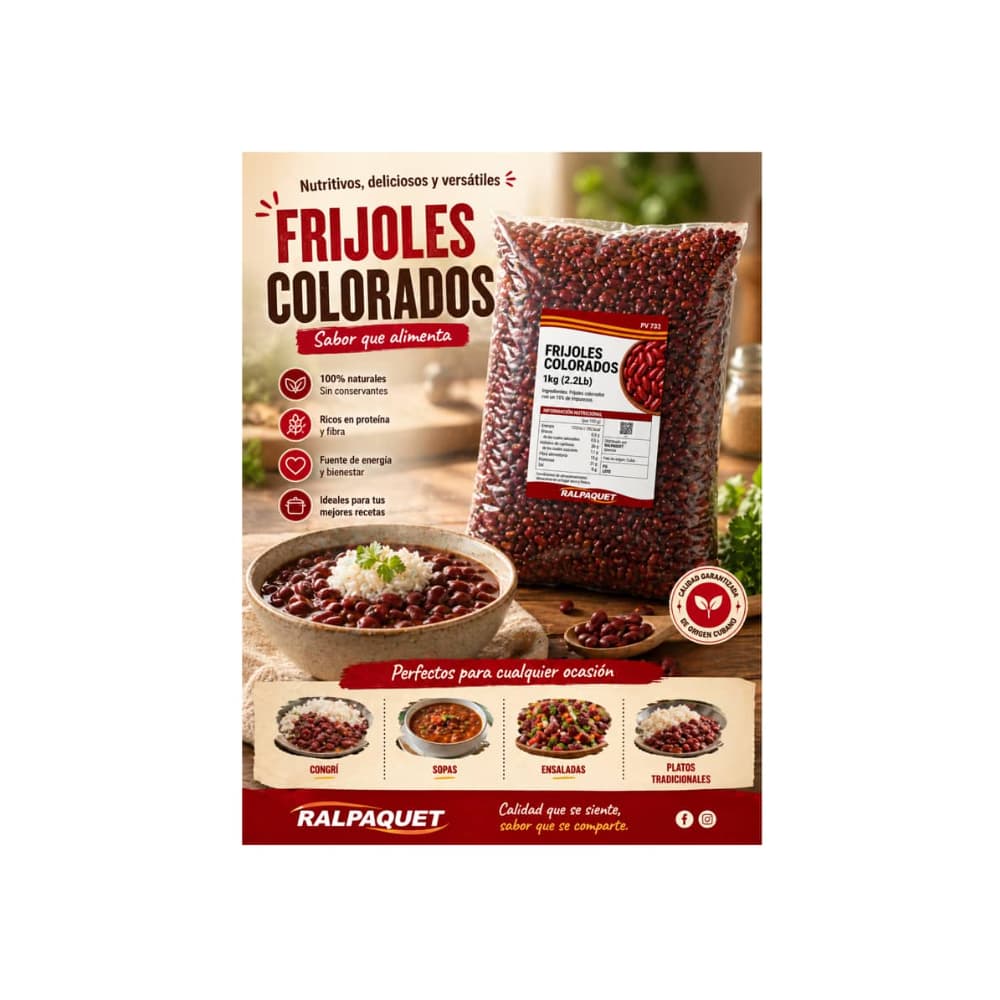 Frijoles colorados Ralpaquet (1 kg / 2.2 lb) - Miniatura 4