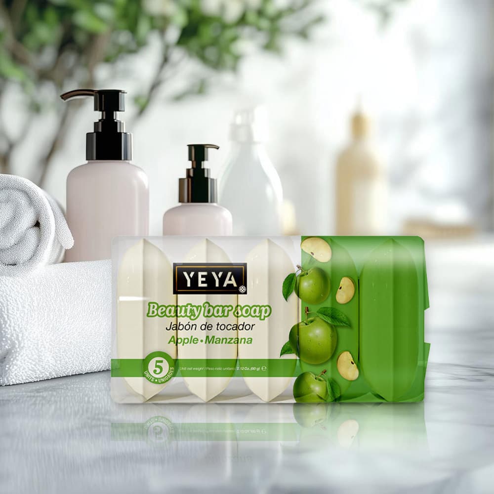 Jabón de tocador de manzana YEYA (5 x 60 g / 2.12 oz) - Miniatura 4