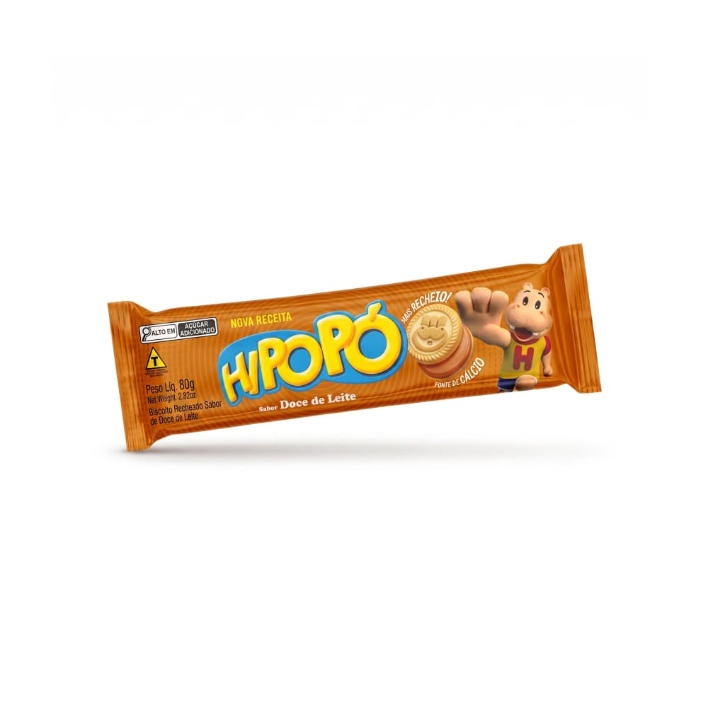 Galletas con relleno sabor dulce de leche Hipopó (80 g / 2.82 oz) - Miniatura 1