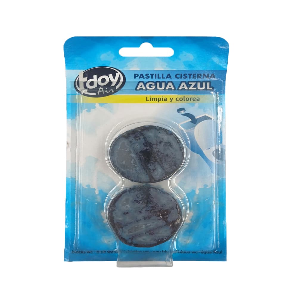 Pastilla cisterna Agua Azul Tdoy Air (2 x 50 g / 1.76 oz) - Imagen 1