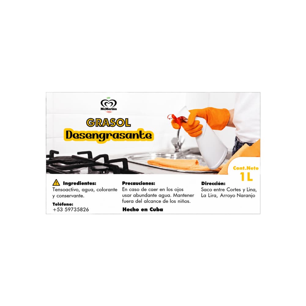 Desengrasante Grasol McMerlán (1 L) - Miniatura 2