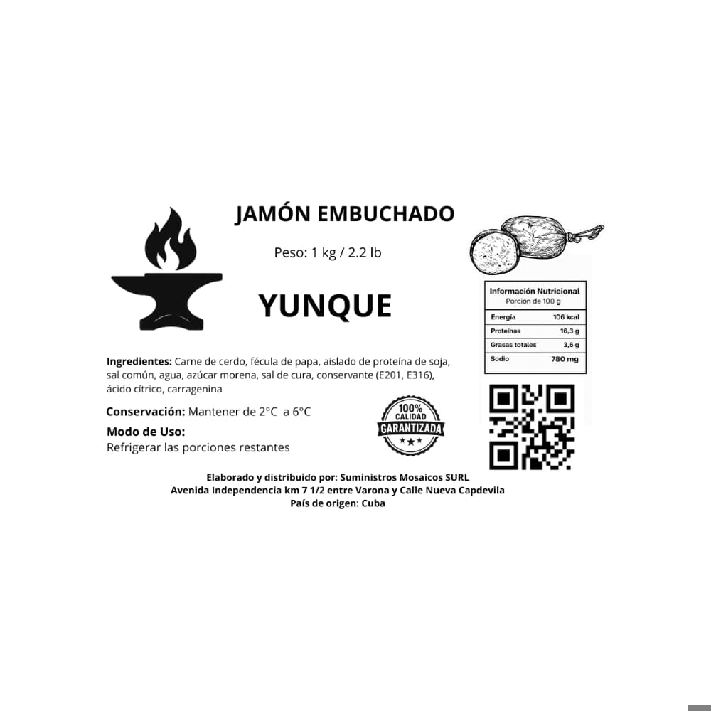 Jamón embuchado Yunque (1 kg / 2.2 lb) - Miniatura 3