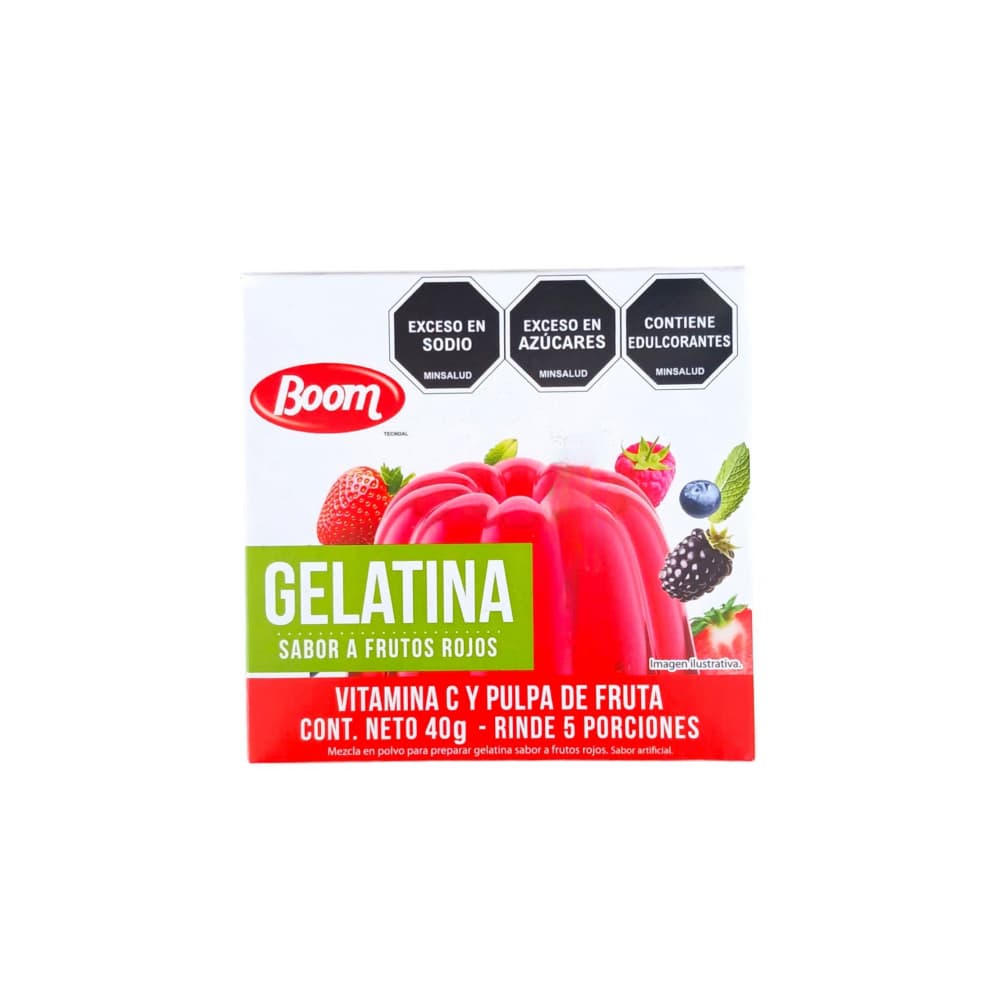 Gelatina sabor a frutos rojos Boom (40 g / 1.4 oz) - Miniatura 5