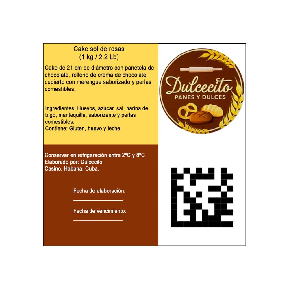 Cake sol de rosas Dulcecito (para 15 personas) - Miniatura 2