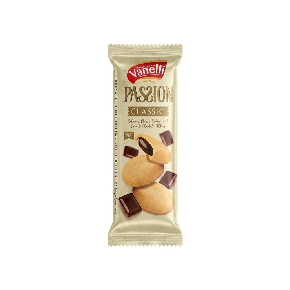 Galletas de vainilla rellenas de crema de chocolate Passion Vanelli (50 g / 1.72 oz) - Miniatura 1