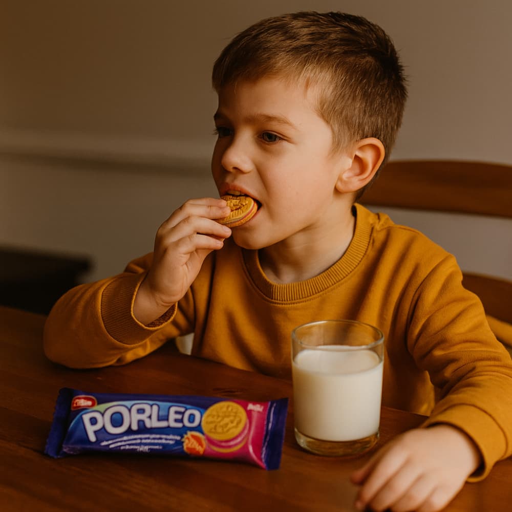 Galleta con crema de fresa Porleo Aldiva (50 g / 1.76 oz) - Miniatura 4