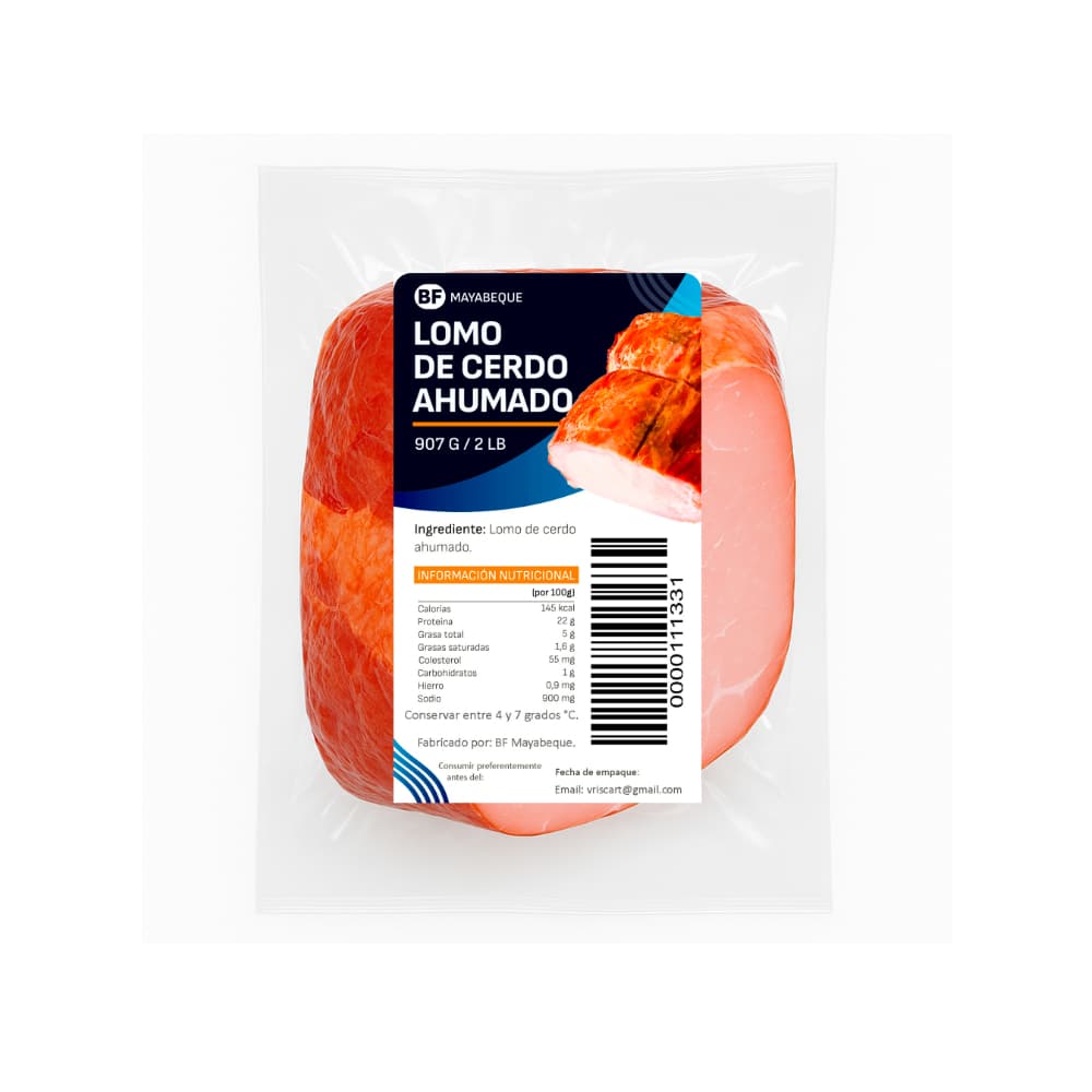 Lomo de cerdo ahumado BF Mayabeque (907 g / 2 lb) - Miniatura 6