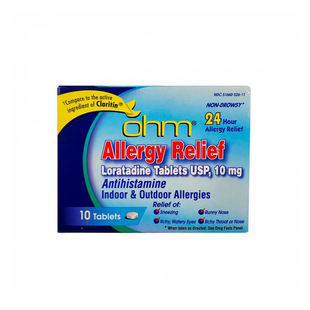 Loratadina 10 mg Ohm (10 tabletas) - Imagen 1