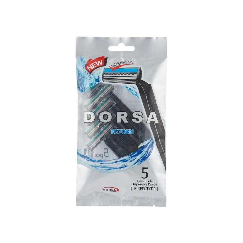 Estuche de 5 cuchillas desechables de doble hoja Dorsa - Miniatura 1