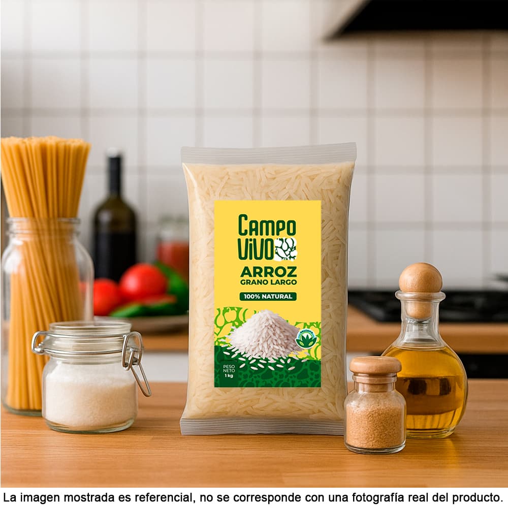 Arroz de grano largo Campo Vivo (1 kg / 2.2 lb) - Miniatura 4