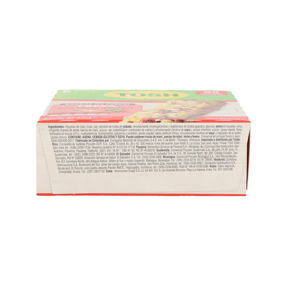 Barras de cereal con trozos de fresa Tosh (138 g / 4.9 oz) - Miniatura 4