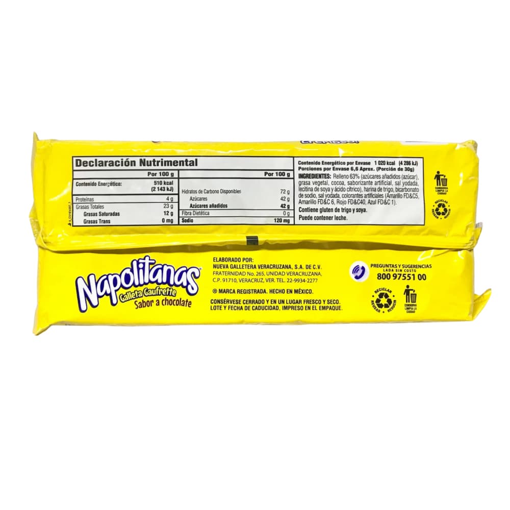 Galletas wafer con relleno sabor chocolate Napolitana (200 g / 7.05 oz) - Miniatura 3