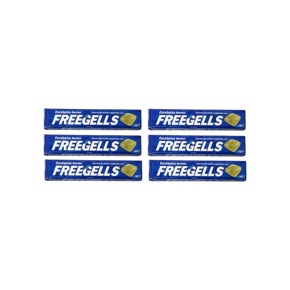 Caramelos macizos duros sabor a mentol y eucalipto Freegells (6 x 27.9 g) - Miniatura 1