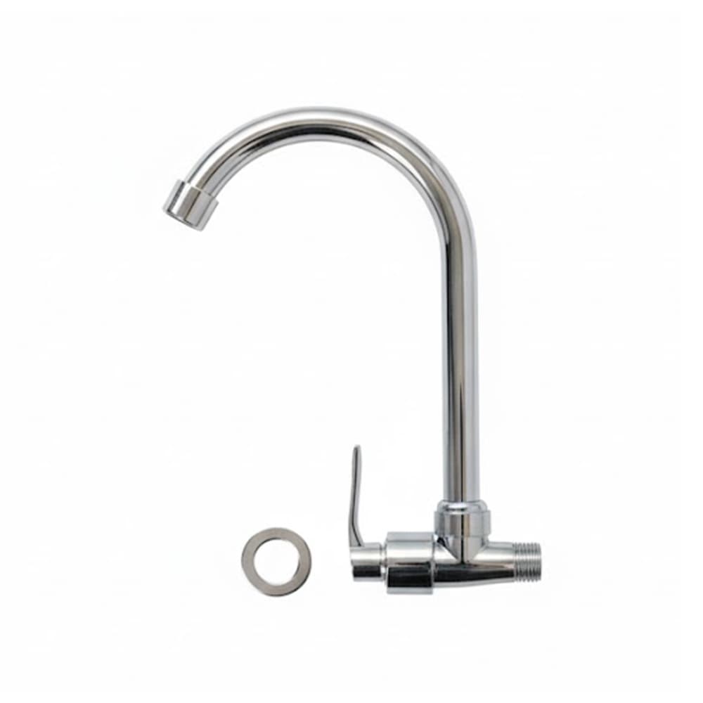 Grifo individual cuello de ganso para fregadero con toma a la pared Aqua Plus - Miniatura 2