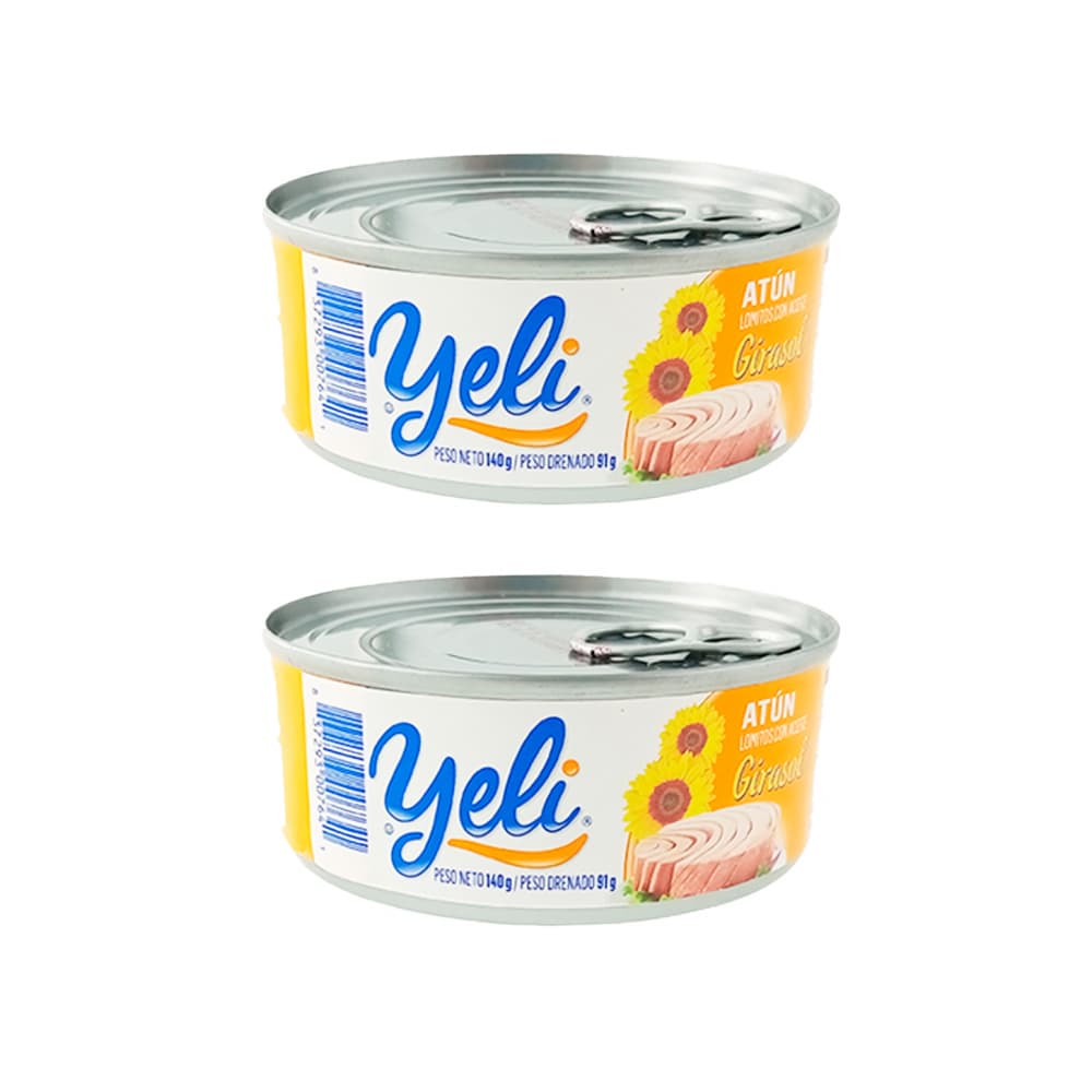 Atún lomitos con aceite de girasol Yeli (2 x 140 g / 4.9 oz) - Imagen 1