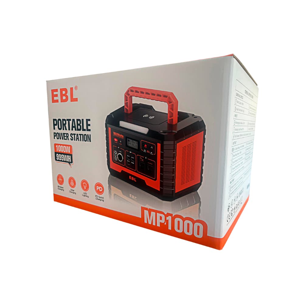 Estación de energía portátil 1000 W / 999 Wh EBL MP1000 - Miniatura 3