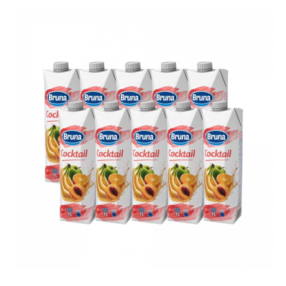 Jugo de coctel de frutas Bruna (10 x 1 L) - Miniatura 1