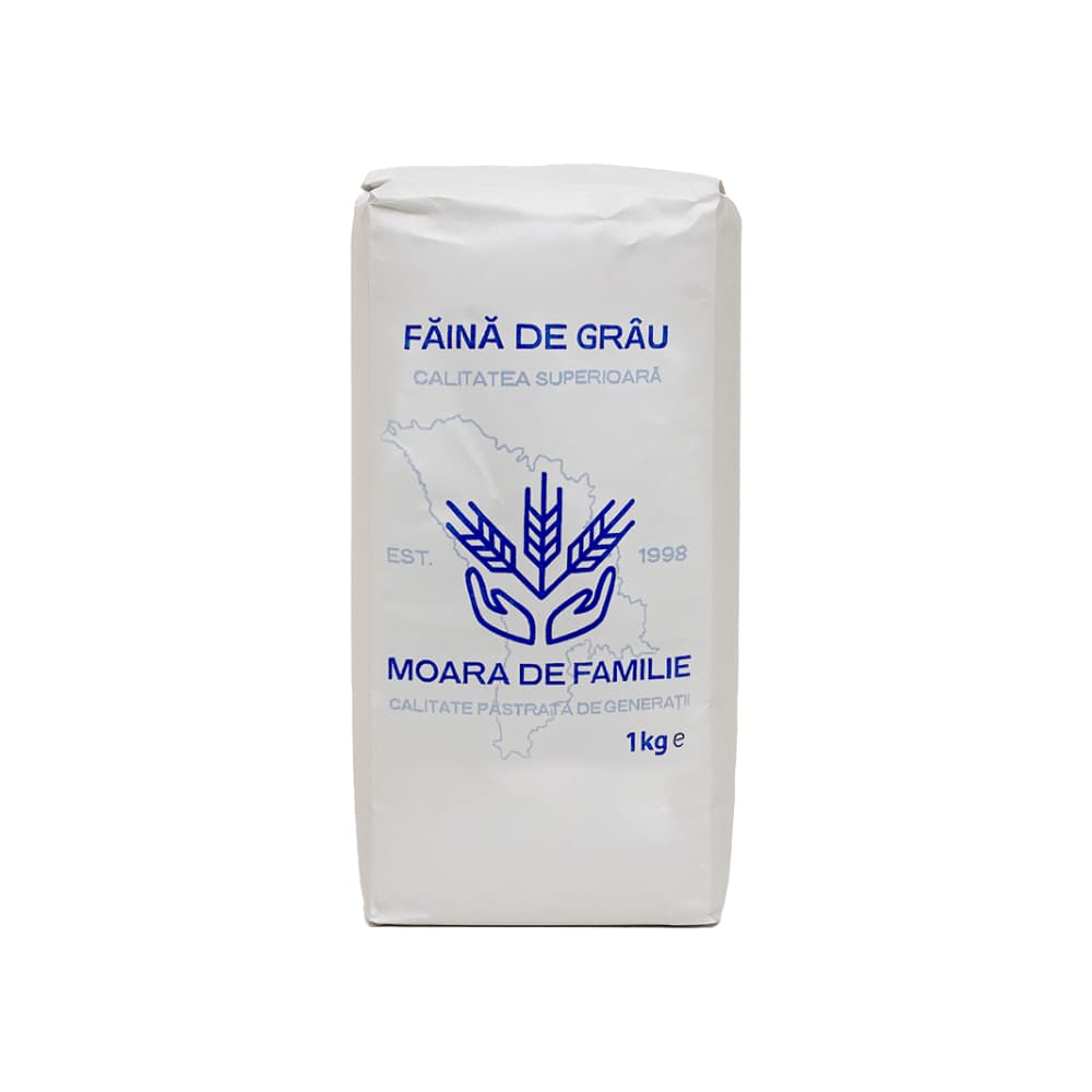 Harina de trigo Moara de familie (1 kg / 2.2 lb) - Imagen 1