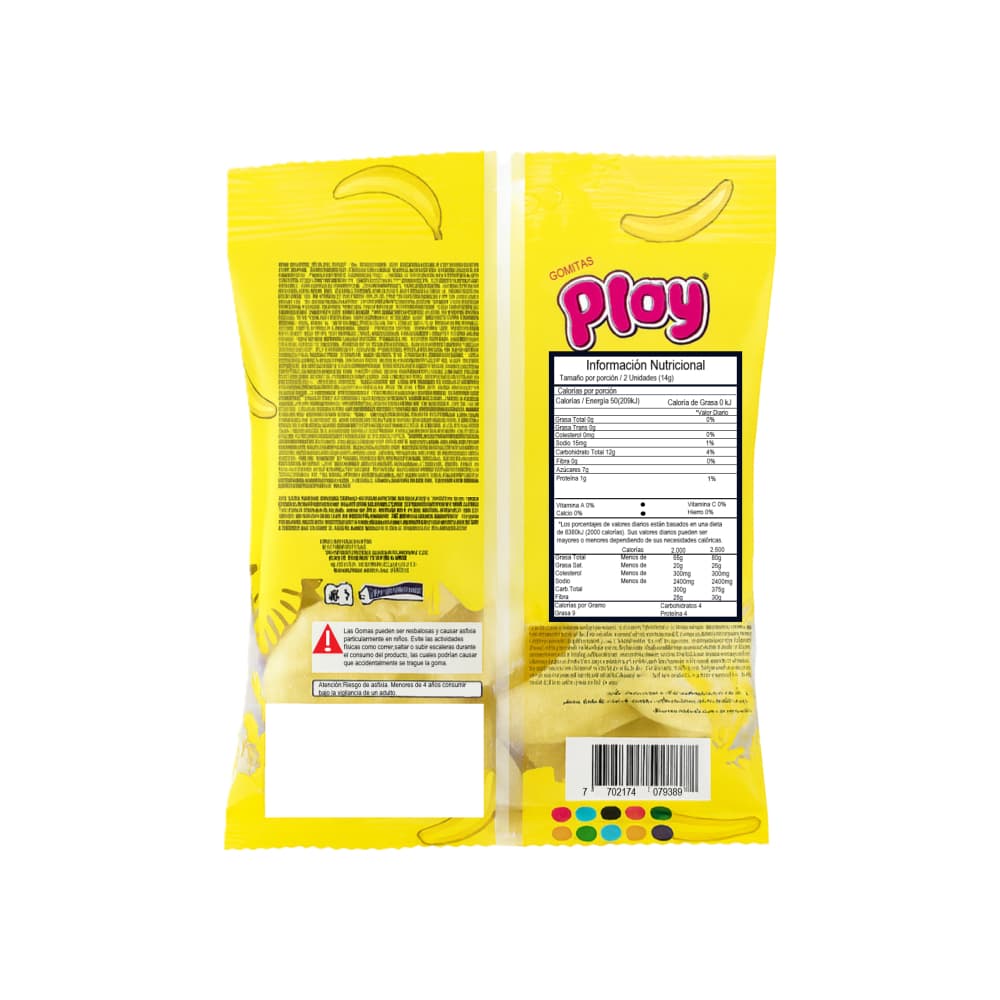Gomas de gelatina sabor a banana Play (55 g / 1.94 oz) - Miniatura 2