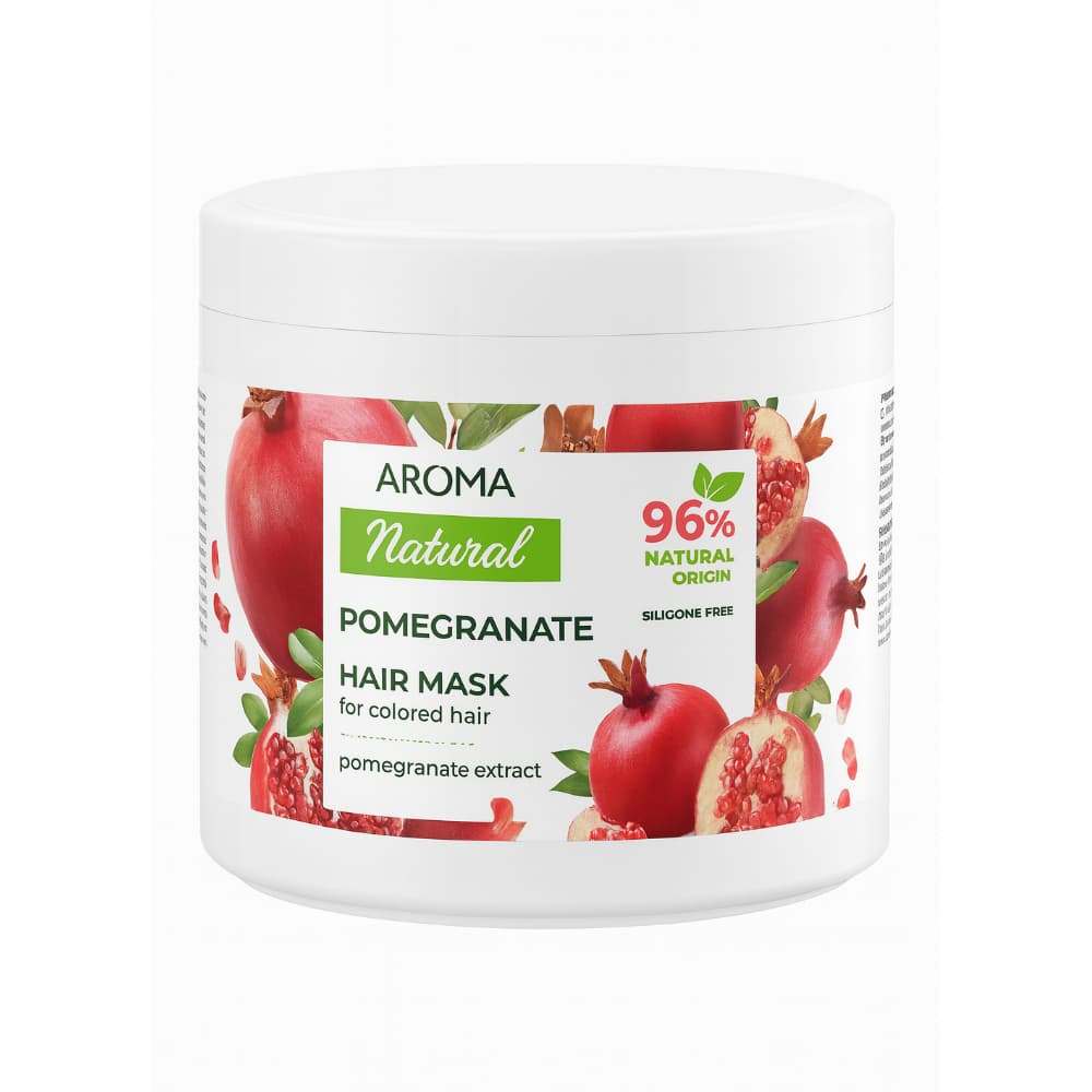 Mascarilla para cabellos teñidos con extracto de granada Aroma Natural (450 ml) - Miniatura 4