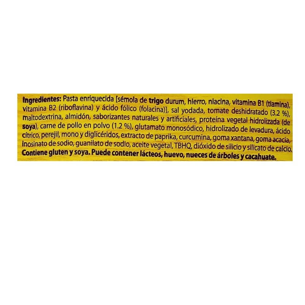 Sopa fideos con tomate y pollo La Moderna (100 g / 3.53 oz) - Miniatura 3