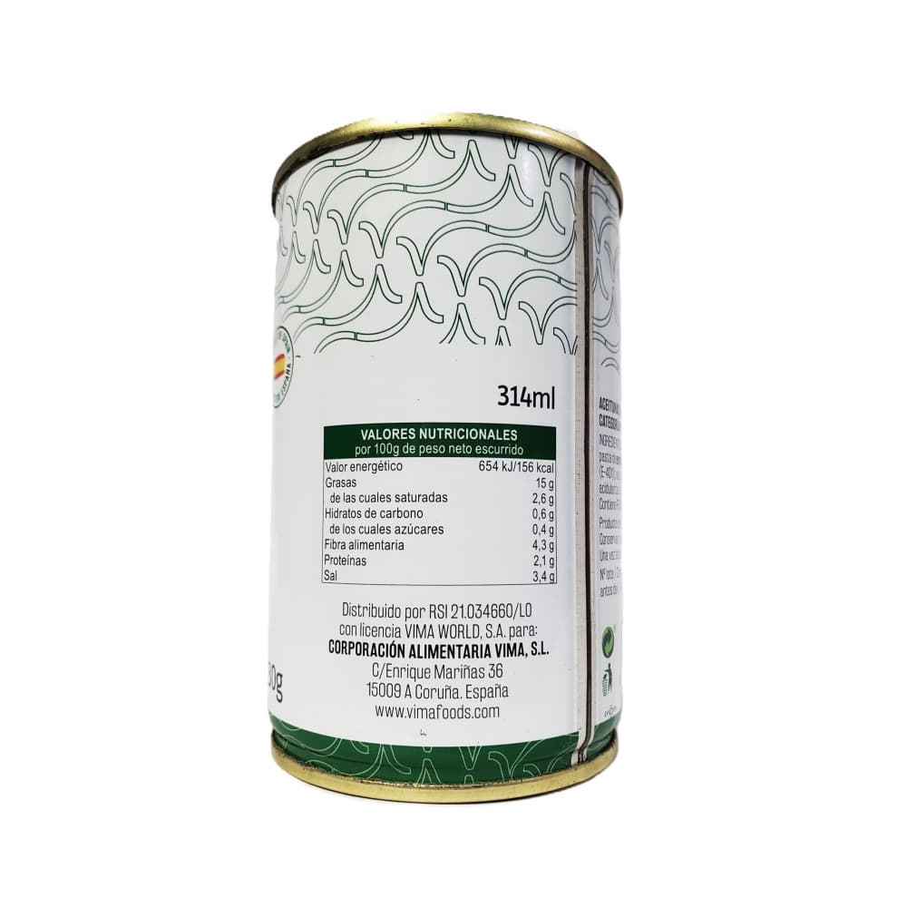 Aceitunas verdes rellenas de anchoa Vima Foods (295 g / 10.40 oz) - Miniatura 3