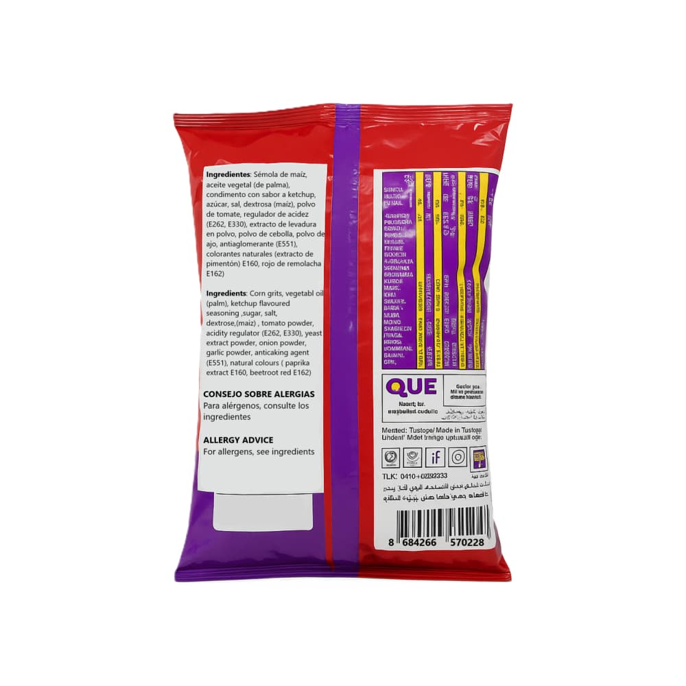 Chips de maíz sabor ketchup Hello I'm Chips (65 g / 2.29 oz) - Miniatura 3