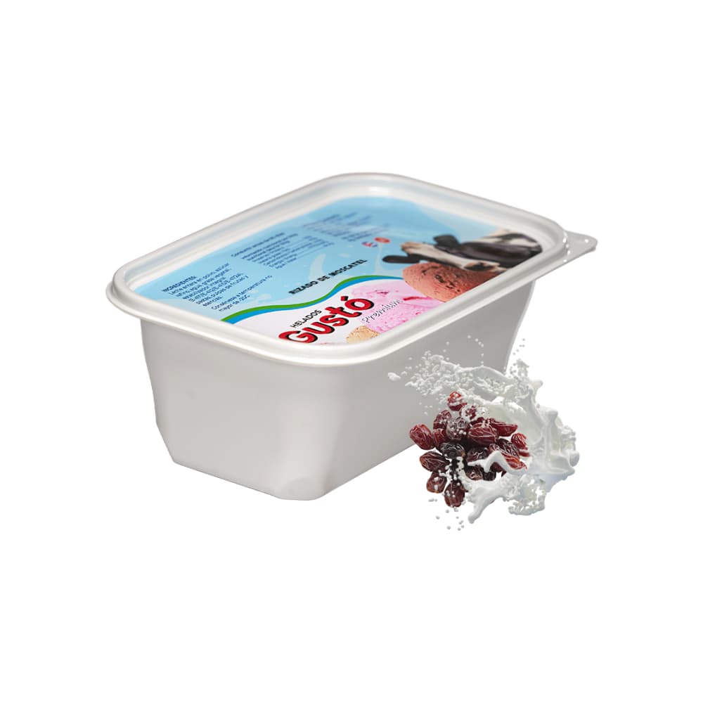 Helado Premium de rizado de moscatel Gustó (2 L) - Imagen 1