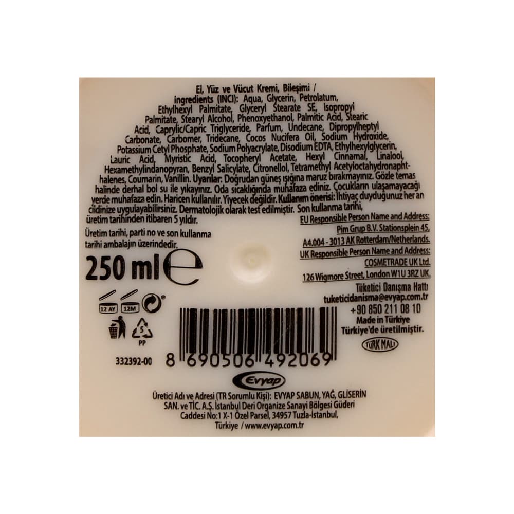 Crema corporal de coco Arko (250 ml) - Miniatura 3