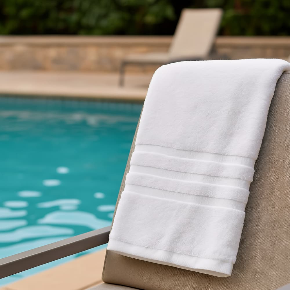 Toalla blanca Yara (70 x 140 cm) - Miniatura 4