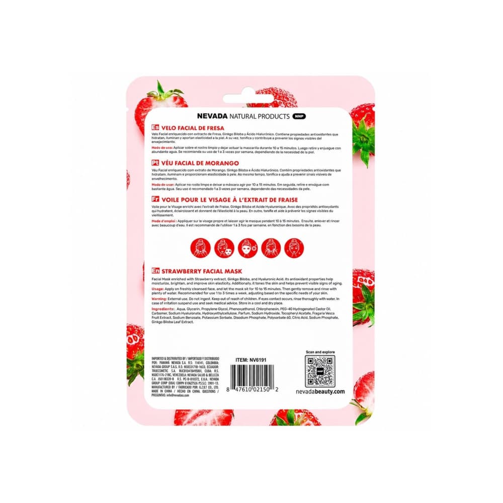 Mascarilla facial anti-edad tonificante de fresa Nevada (30 g / 1.05 oz) - Miniatura 2
