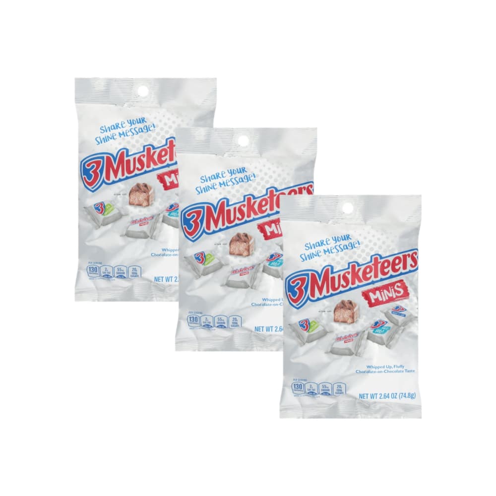 Barras de chocolate minis 3 Musketeers (3 x 74.8 g / 2.64 oz) - Imagen 1
