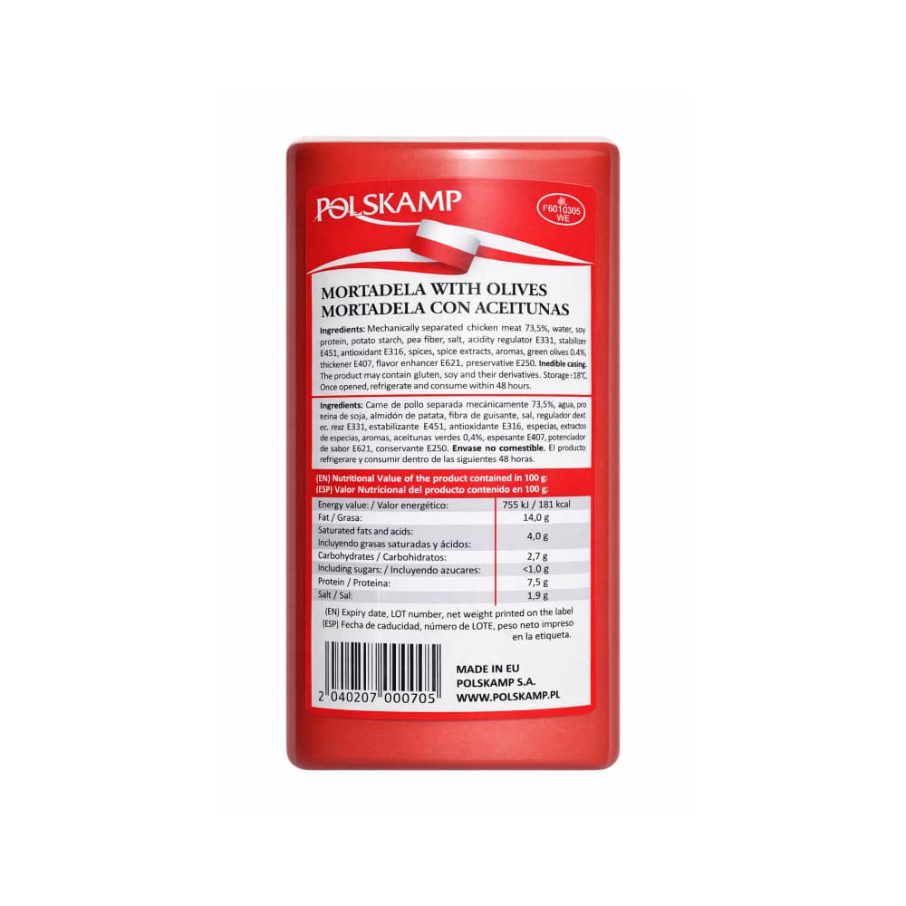 Mortadela con aceitunas Polskamp (500 g / 17.6 oz) - Miniatura 4