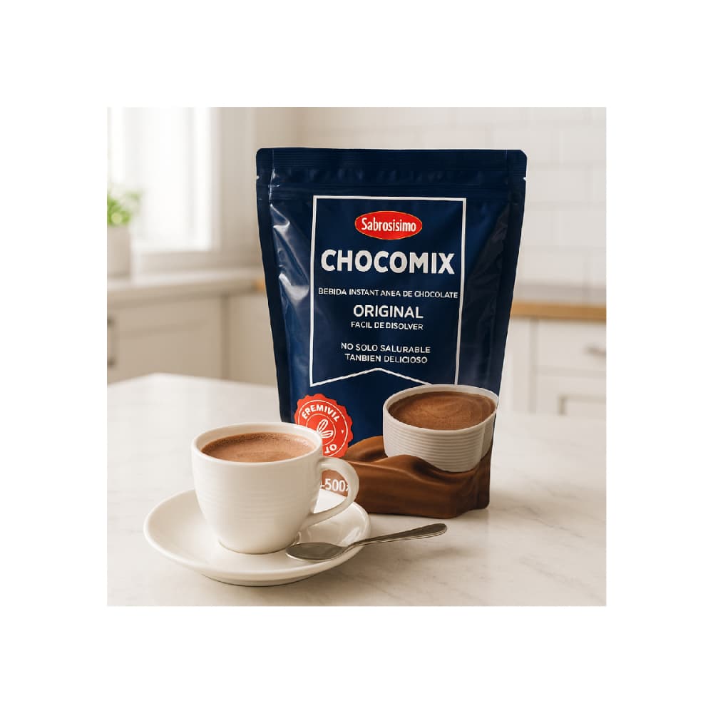 Bebida instantánea sabor a chocolate Sabrosísimo (500 g / 1.1 lb) - Miniatura 4