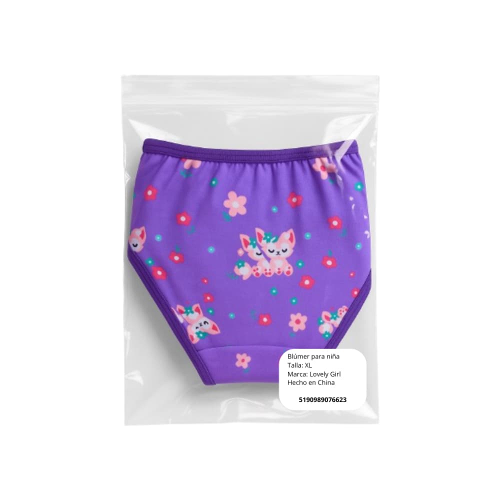 Blúmer para niña (talla XL) Lovely Girl - Miniatura 3