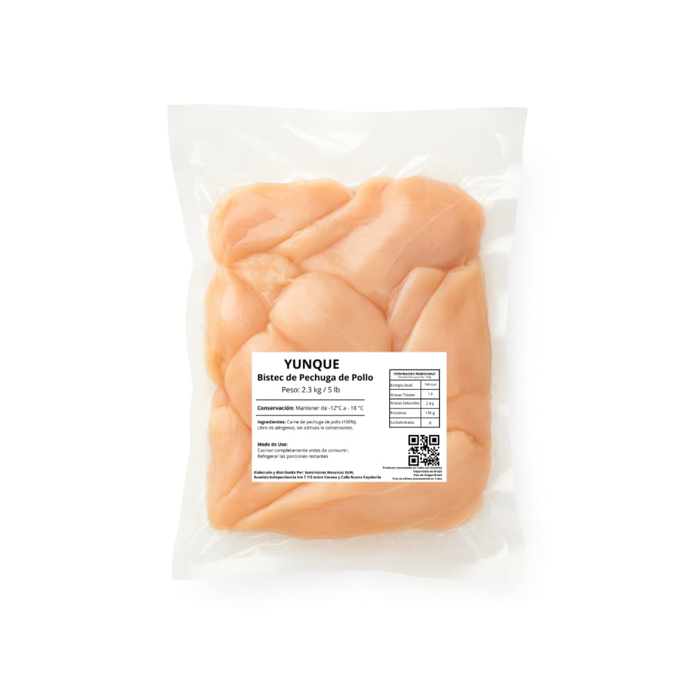 Bistec de pechuga de pollo Yunque (2.3 kg / 5 lb) - Miniatura 3