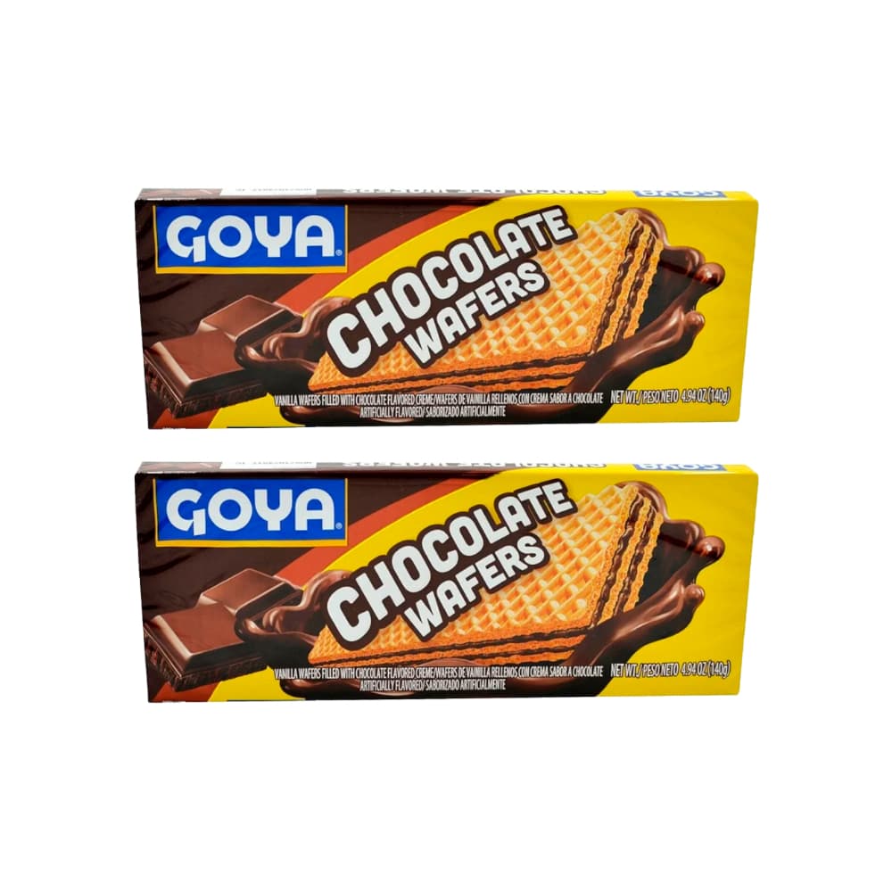 Sorbeto de vainilla relleno con crema sabor a chocolate Goya (2 x 140 g / 4.94 oz) - Imagen 1
