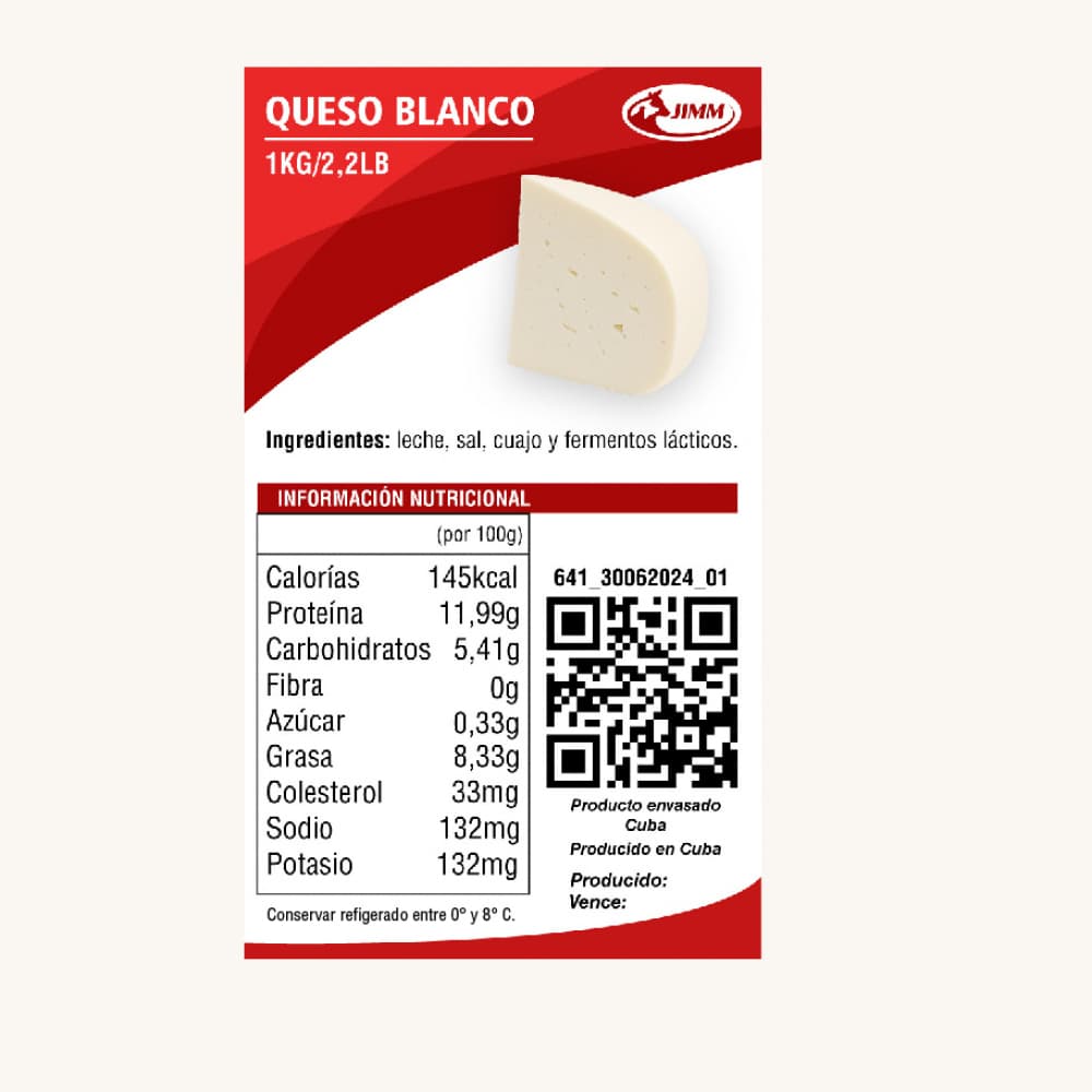 Queso blanco Jimm (1 kg / 2.2) - Miniatura 2