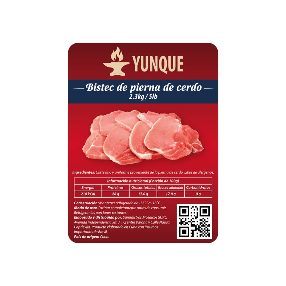 Bistec de pierna de cerdo Yunque (2.3 kg / 5 lb) - Miniatura 3