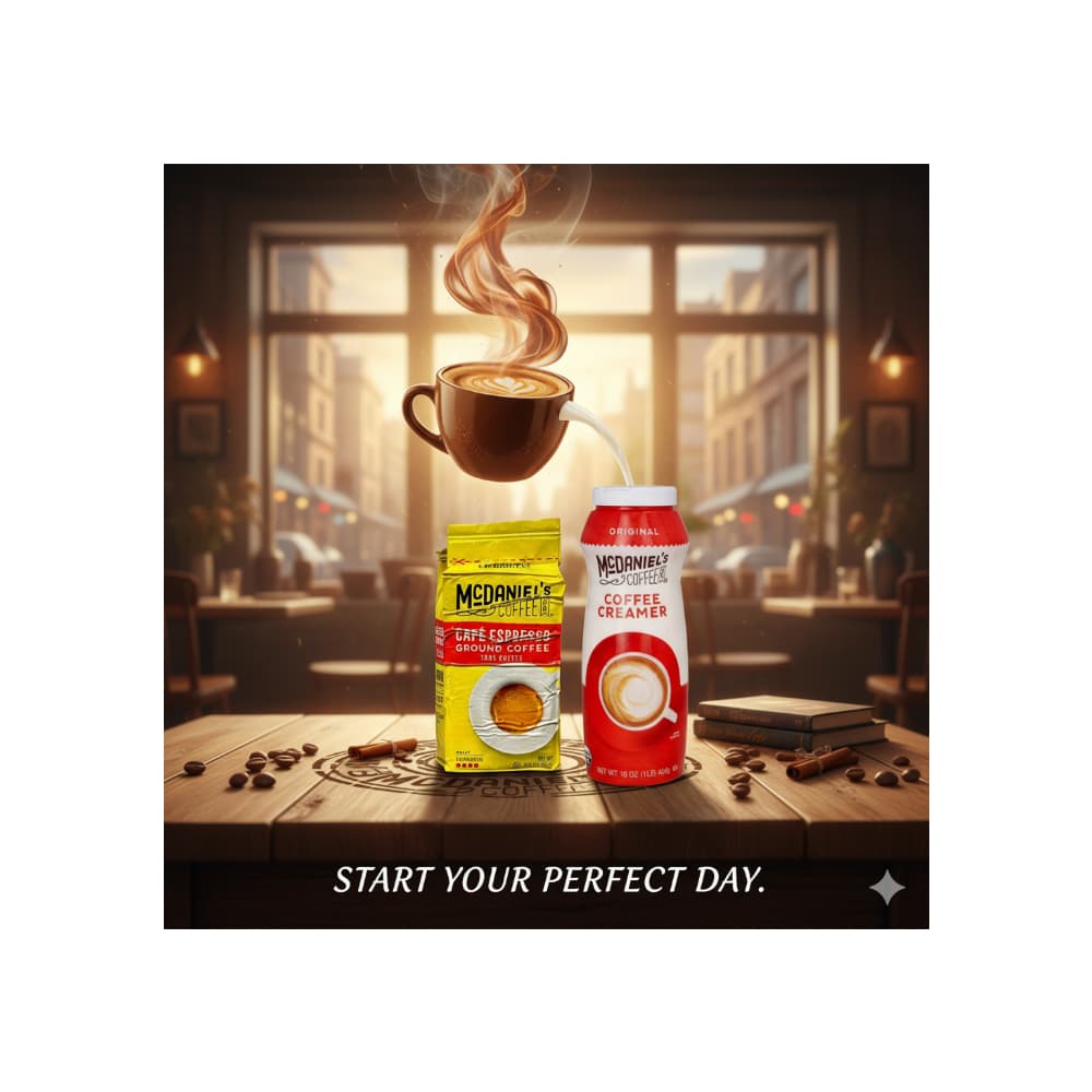 Café espresso Mc Daniel´s (250 g / 8.83 oz) +  Crema para café McDaniel's Coffee (454 g / 1 lb) - Miniatura 4