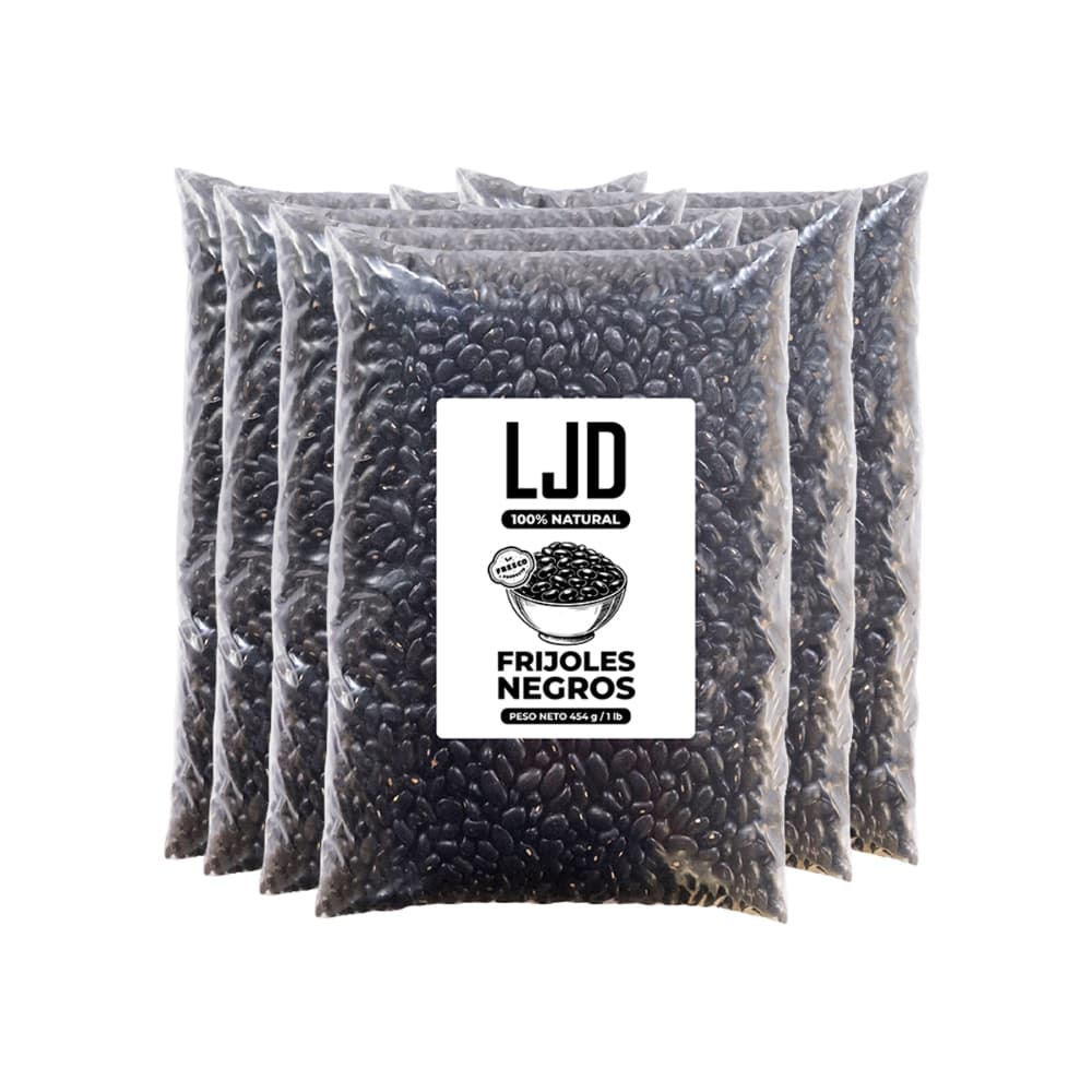 Frijoles negros LJD (6 x 454 g / 1 lb) - Imagen 1