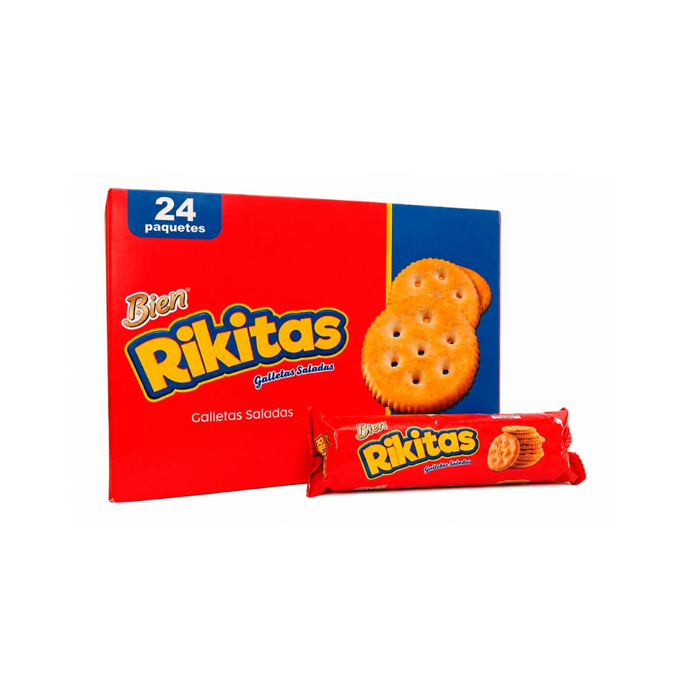 Caja de galletas saladas Bien Rikitas Cremica (24 x 60 g / 2.1 oz) - Miniatura 1