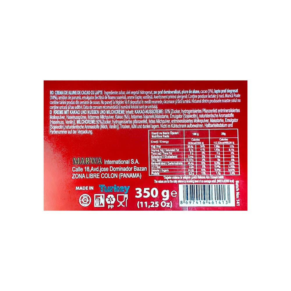 Crema de cacao mosaico con sabor a avellana Rayan (350 g / 11.25 oz) - Miniatura 4