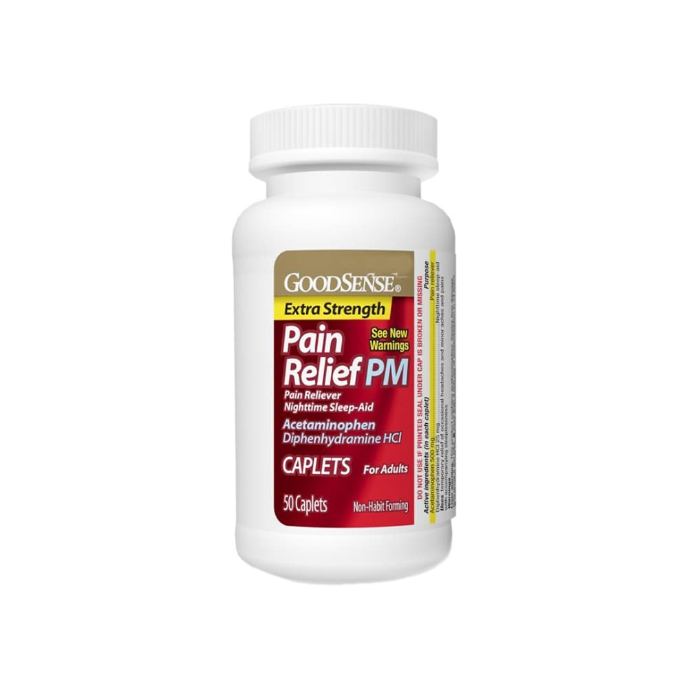 Acetaminofén 500 mg + Clorhidrato de Difenhidramina 25 mg GoodSense (50 tabletas) - Miniatura 3