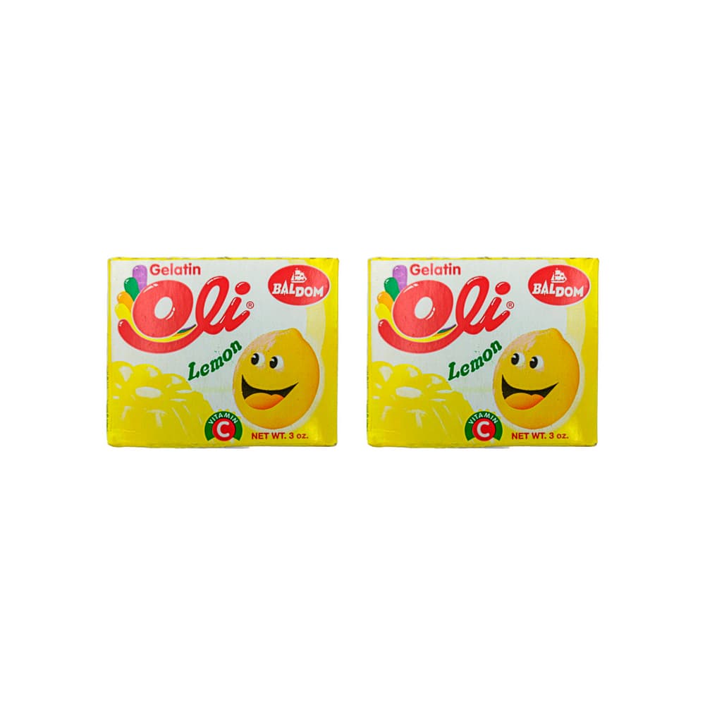 Gelatina sabor limón Oli (2 x 85 g / 3 oz) - Miniatura 1
